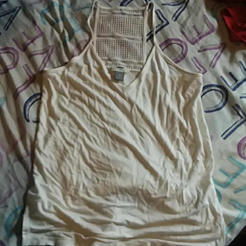 Plain white old navy tank top